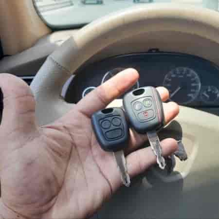 Making the spare key and remote for Samand 1400